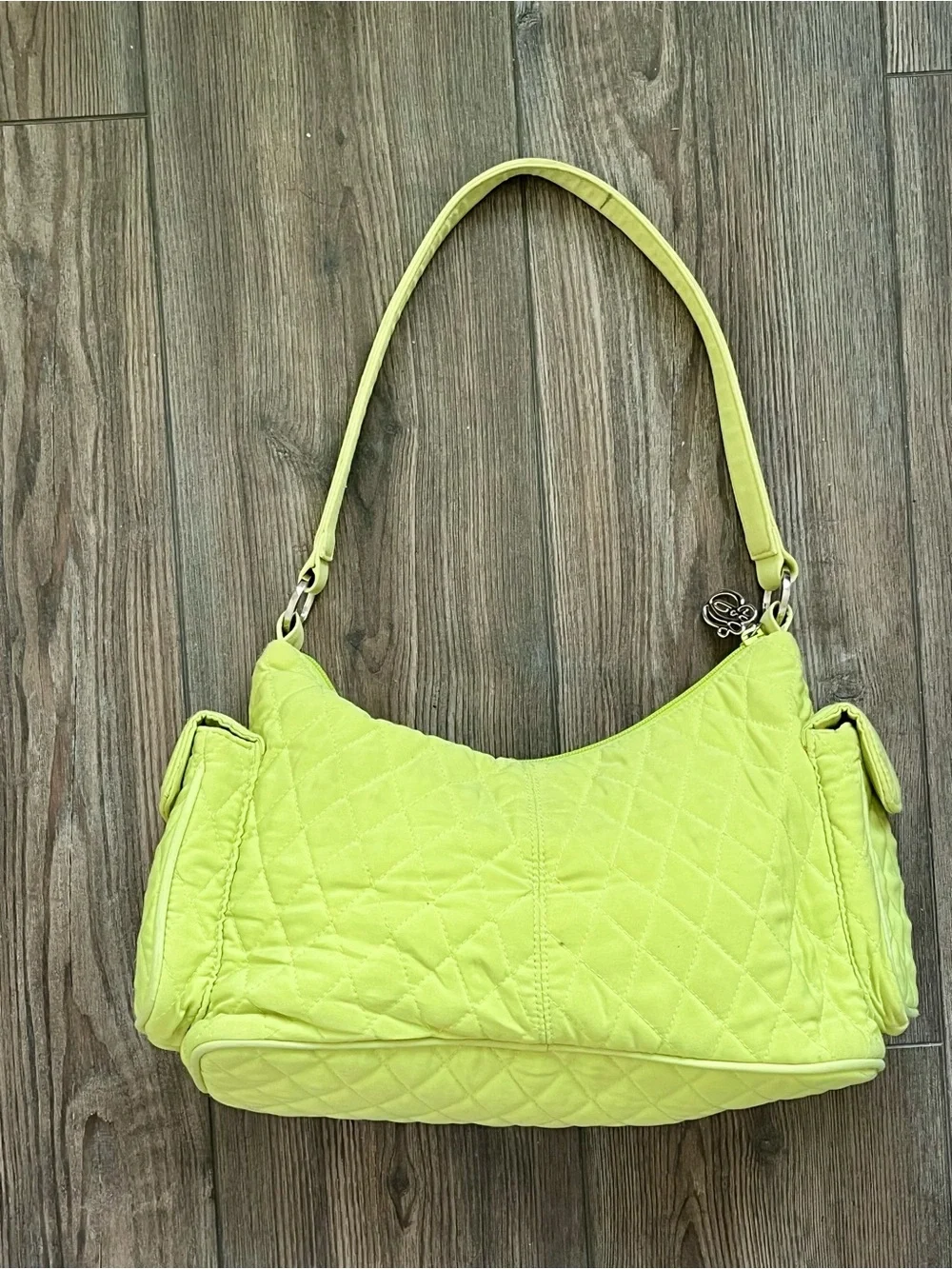 Vera Bradley Quilted Lime Green Shoulder Bag